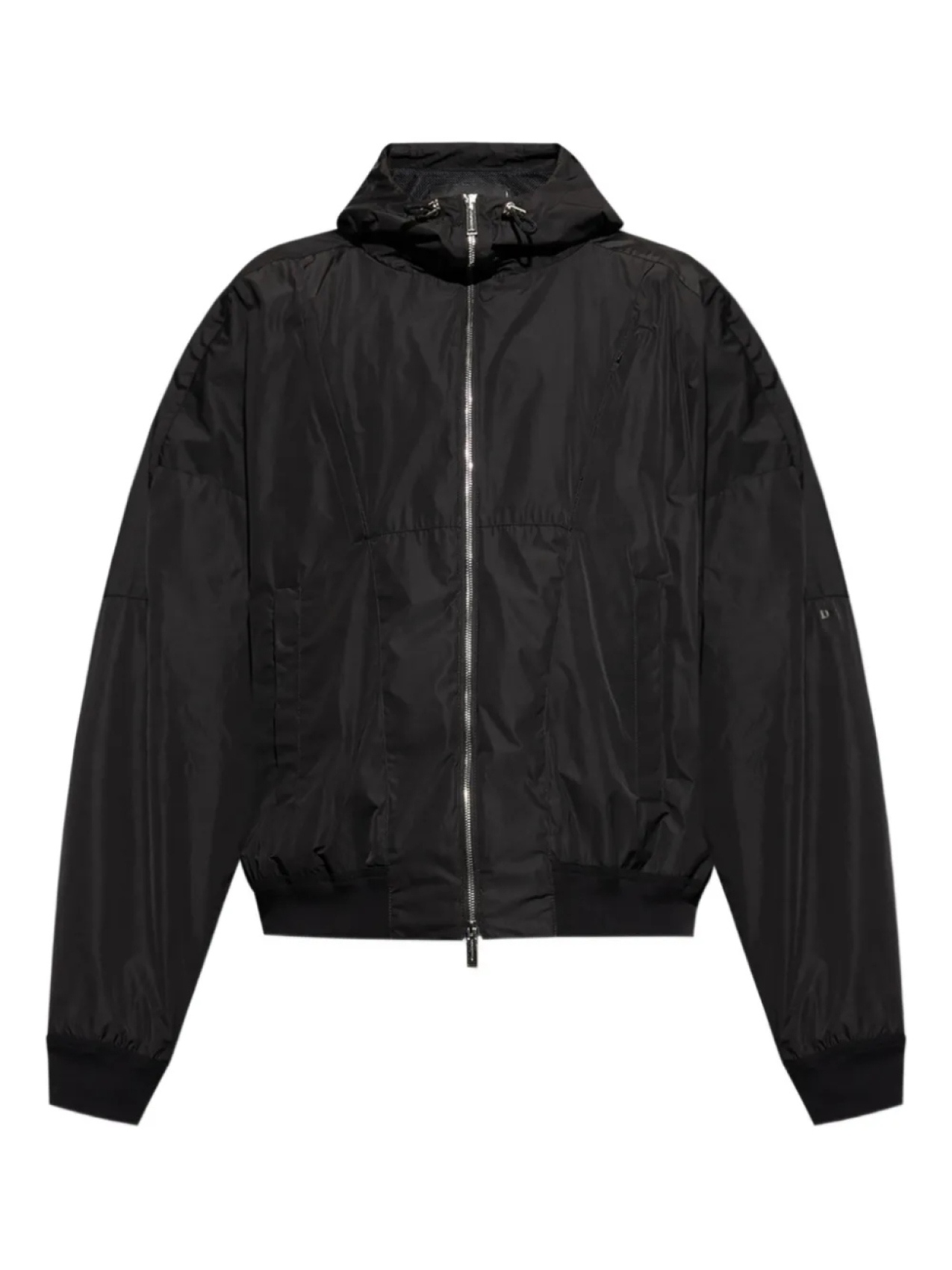 Куртка DSQUARED2 с капюшоном и застежкой-молнией, черный 
Куртка DSQUARED2 с капюшоном и застежкой-молнией, черный