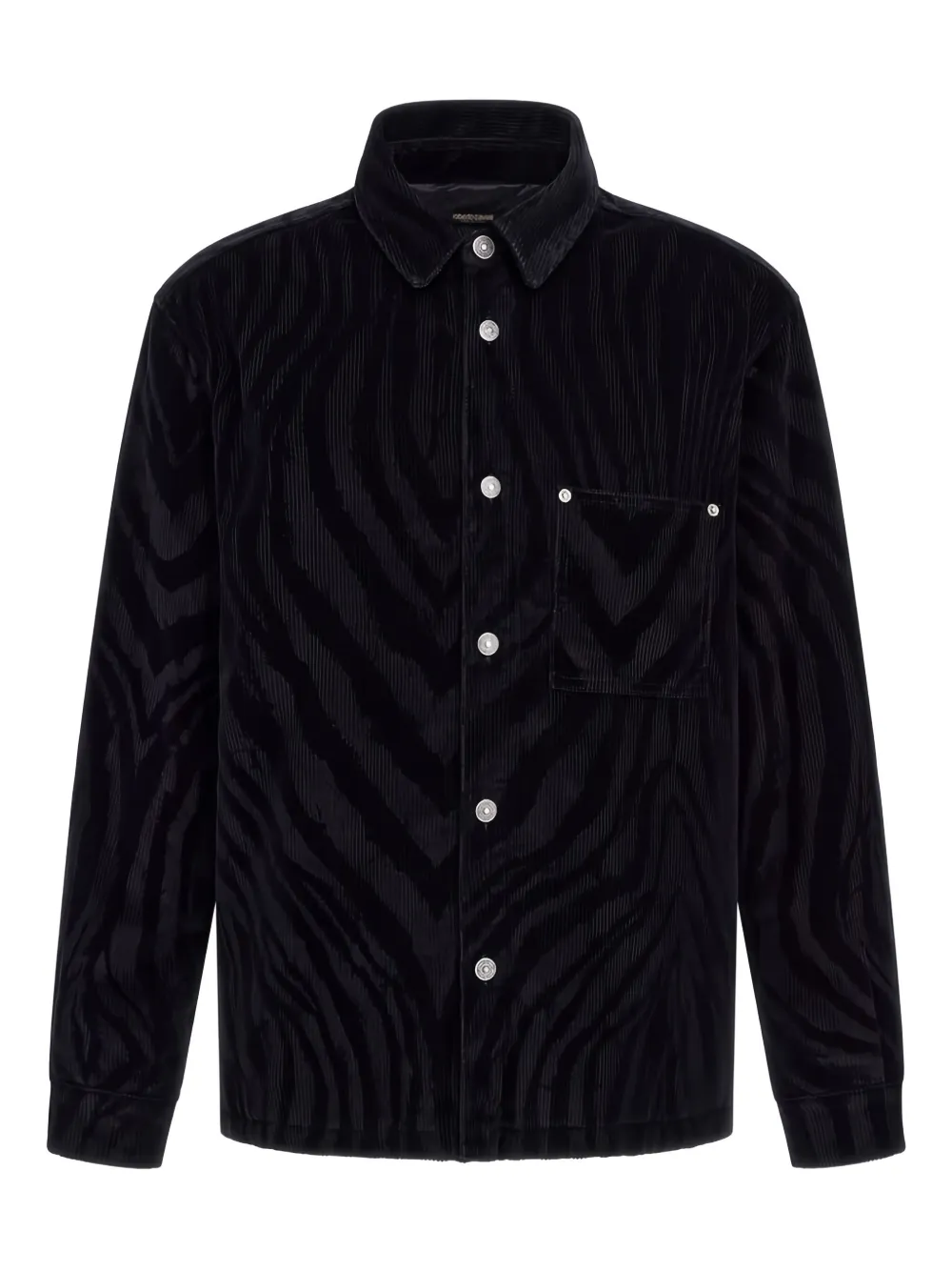 Рубашка с нагрудным карманом и зебровым принтом Roberto Cavalli, черный
Рубашка с нагрудным карманом и зебровым принтом Roberto Cavalli, черный