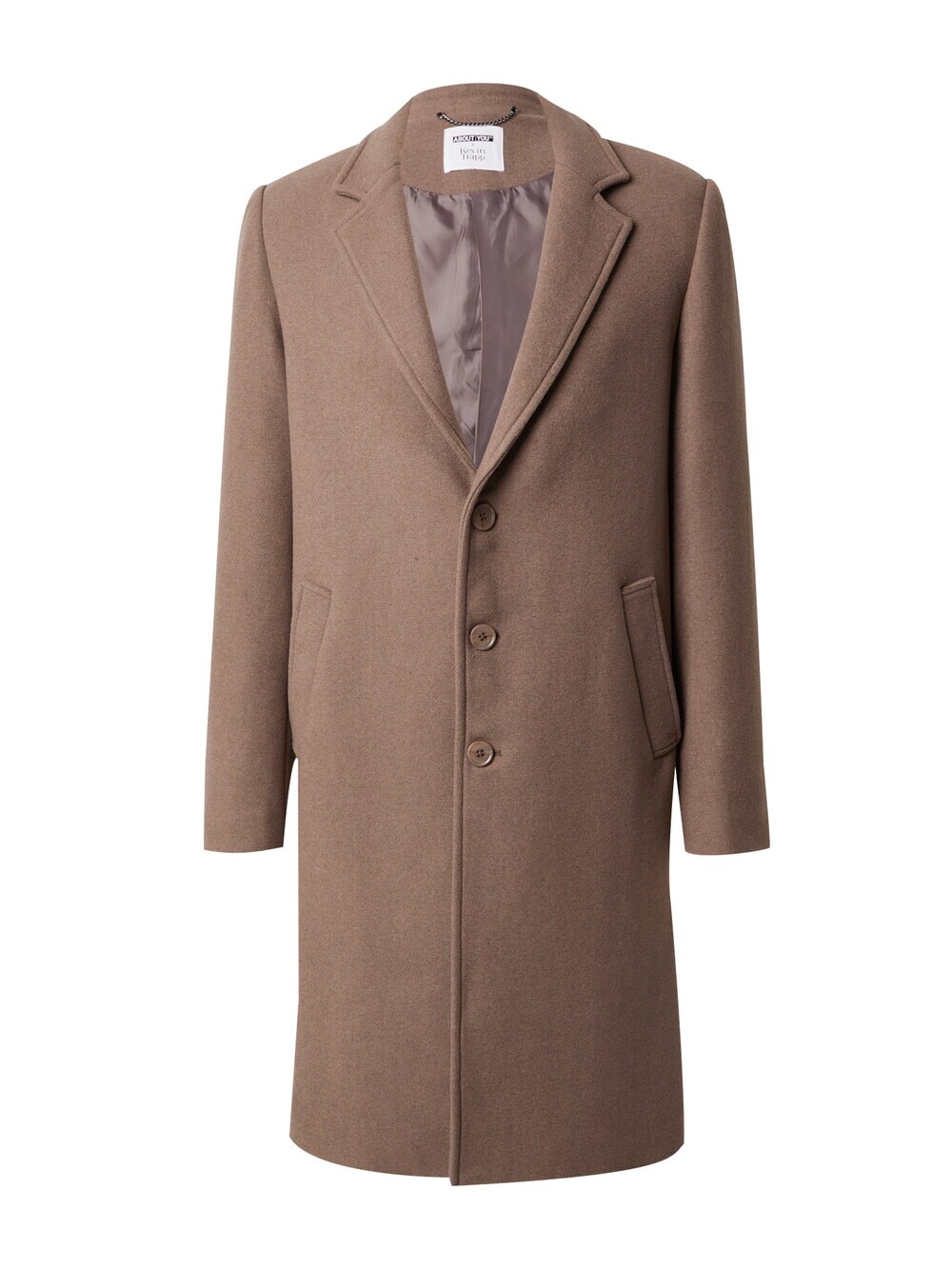 Межсезонное пальто ABOUT YOU x Kevin Trapp Julian, серо-коричневый 
Межсезонное пальто ABOUT YOU x Kevin Trapp Julian, серо-коричневый