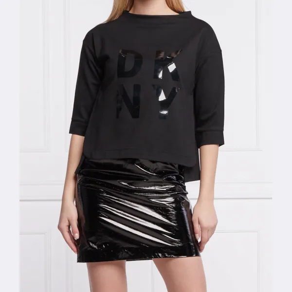 Толстовка обычного кроя Dkny, черный 
Толстовка обычного кроя Dkny, черный