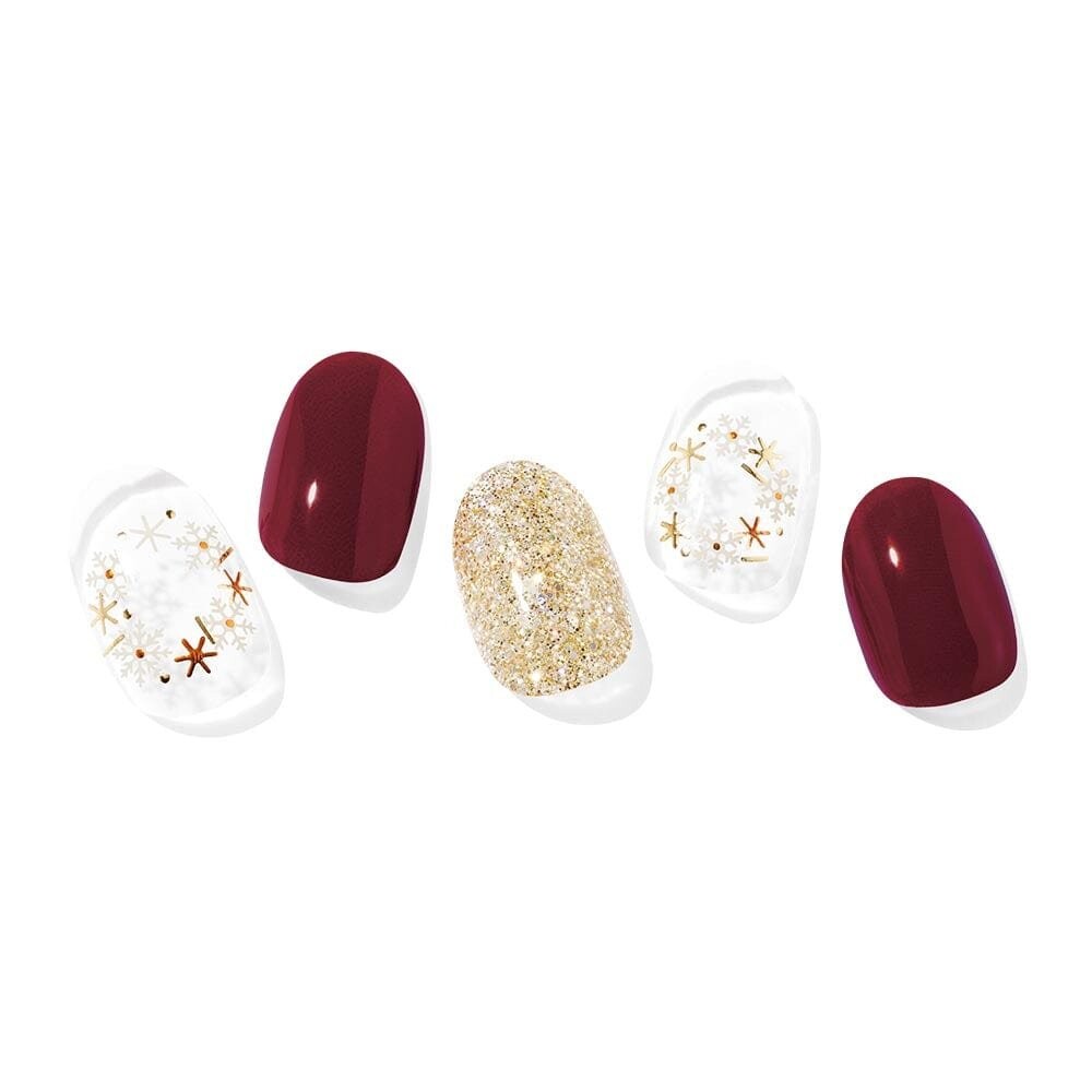 Ohora, Наклейки для гибридного лака для ногтей, Пуансеттия, 30 шт 
Ohora, Наклейки для гибридного лака для ногтей, Пуансеттия, 30 шт