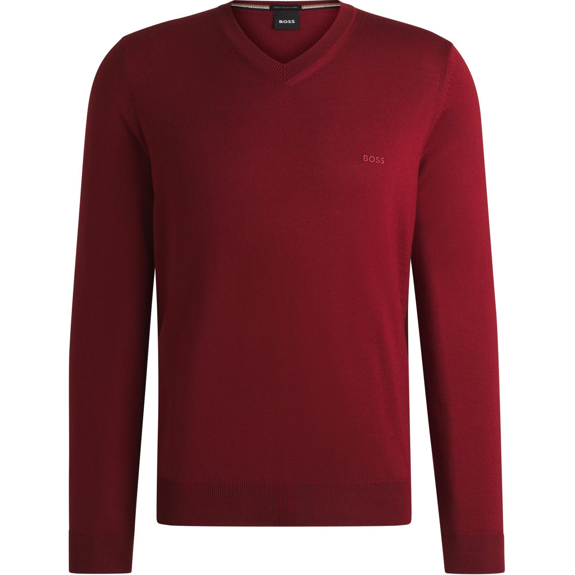 Вышитый логотипом вязаный джемпер HUGO BOSS, красный
Вышитый логотипом вязаный джемпер HUGO BOSS, красный