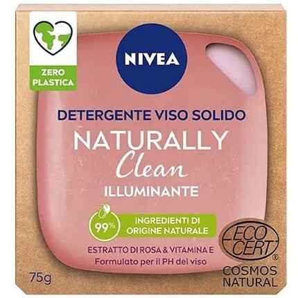 Осветляющее твердое очищающее средство для лица 75G, Nivea
Осветляющее твердое очищающее средство для лица 75G, Nivea