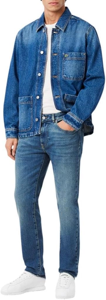 Lacoste мужские джинсы slim fit из стрейч-хлопкового денима, Washed Deep Medium
Lacoste мужские джинсы slim fit из стрейч-хлопкового денима, Washed Deep Medium