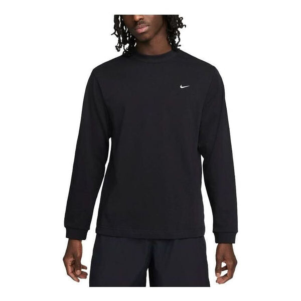 Футболка с длинным рукавом и надписью «swoosh» Nike, черный 
Футболка с длинным рукавом и надписью «swoosh» Nike, черный