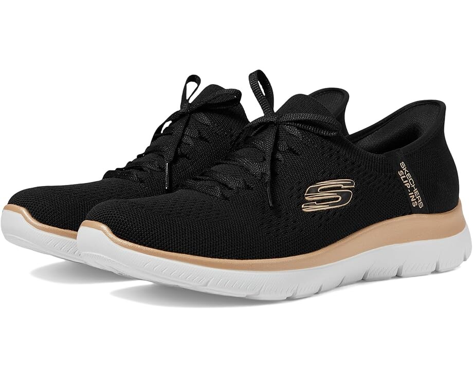 Кроссовки SKECHERS Summits Night Chic Hands Free Slip-Ins, цвет Black/ Rose Gold
Кроссовки SKECHERS Summits Night Chic Hands Free Slip-Ins, цвет Black/ Rose Gold