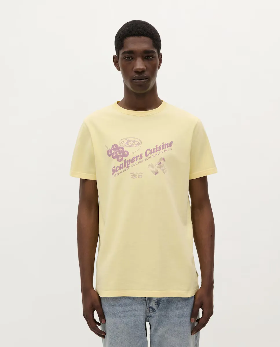 Мужская хлопковая футболка классического кроя Scalpers, желтый
Мужская хлопковая футболка классического кроя Scalpers, желтый