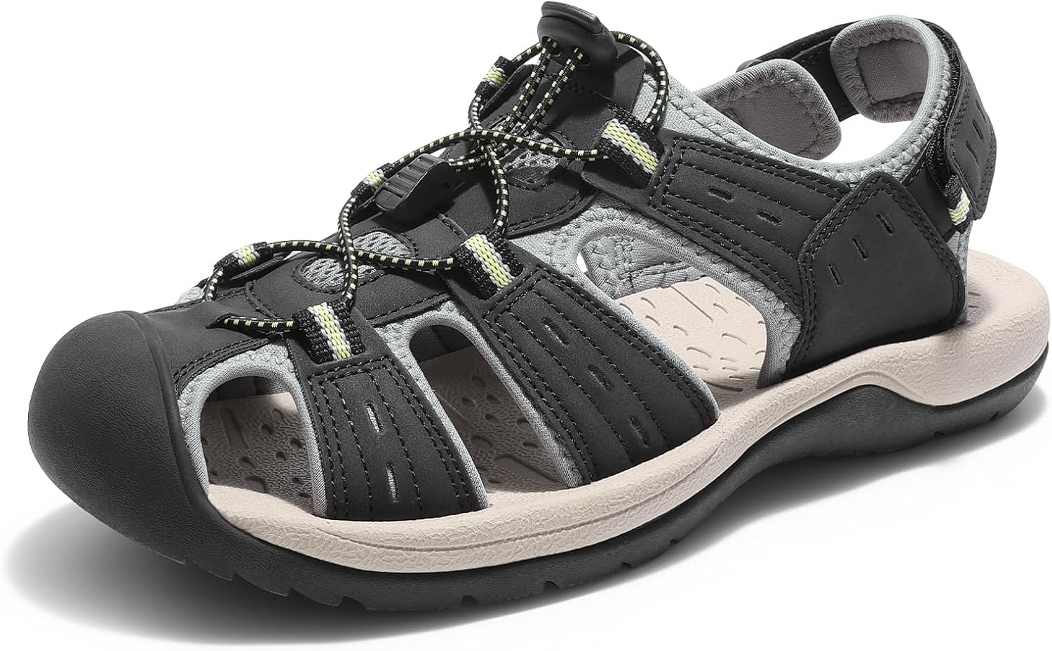 Мужские сандалии DREAM PAIRS с поддержкой: спортивные, для улицы, из быстросохнущей сетки, с закрытым носком, легкие, удобные водные туфли, черный
Мужские сандалии DREAM PAIRS с поддержкой: спортивные, для улицы, из быстросохнущей сетки, с закрытым носком, легкие, удобные водные туфли, черный