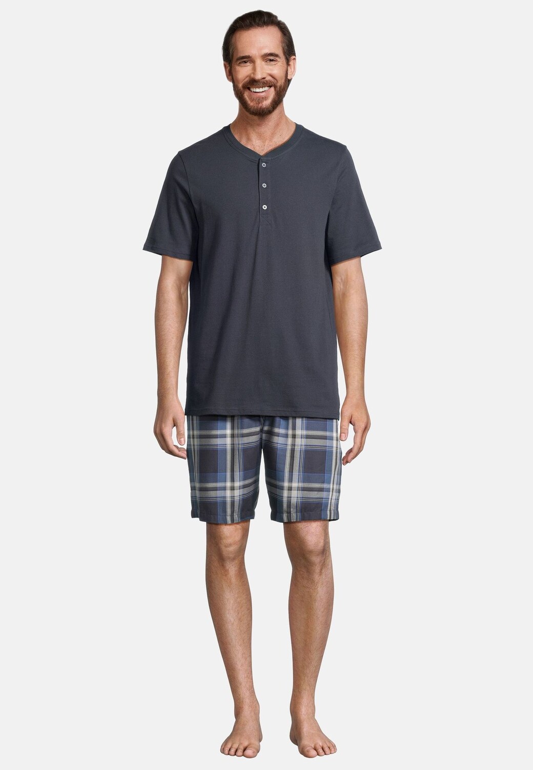 Пижама Ночь и Дом SCHIESSER, темно-синий
Пижама Ночь и Дом SCHIESSER, темно-синий