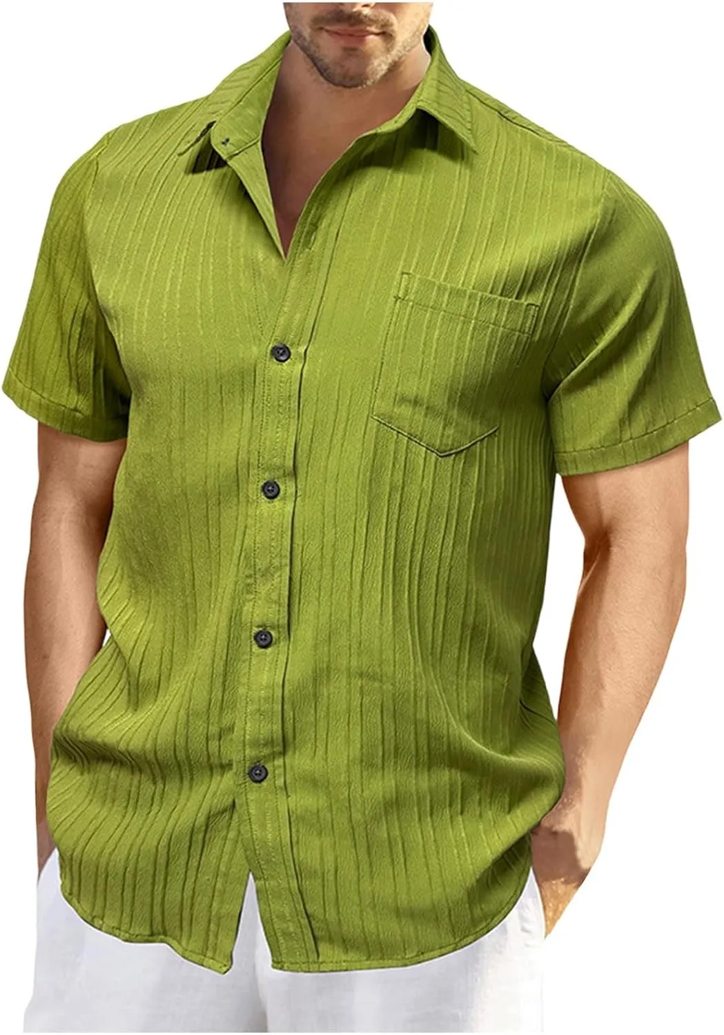 Мужская летняя рубашка с коротким рукавом
Мужская летняя рубашка с коротким рукавом