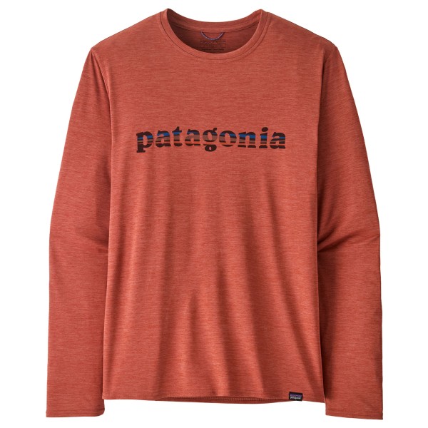 Футболка с длинным рукавом и принтом - функциональная рубашка на каждый день Patagonia, 73 Text Logo: Potters Red X-Dye
Футболка с длинным рукавом и принтом - функциональная рубашка на каждый день Patagonia, 73 Text Logo: Potters Red X-Dye