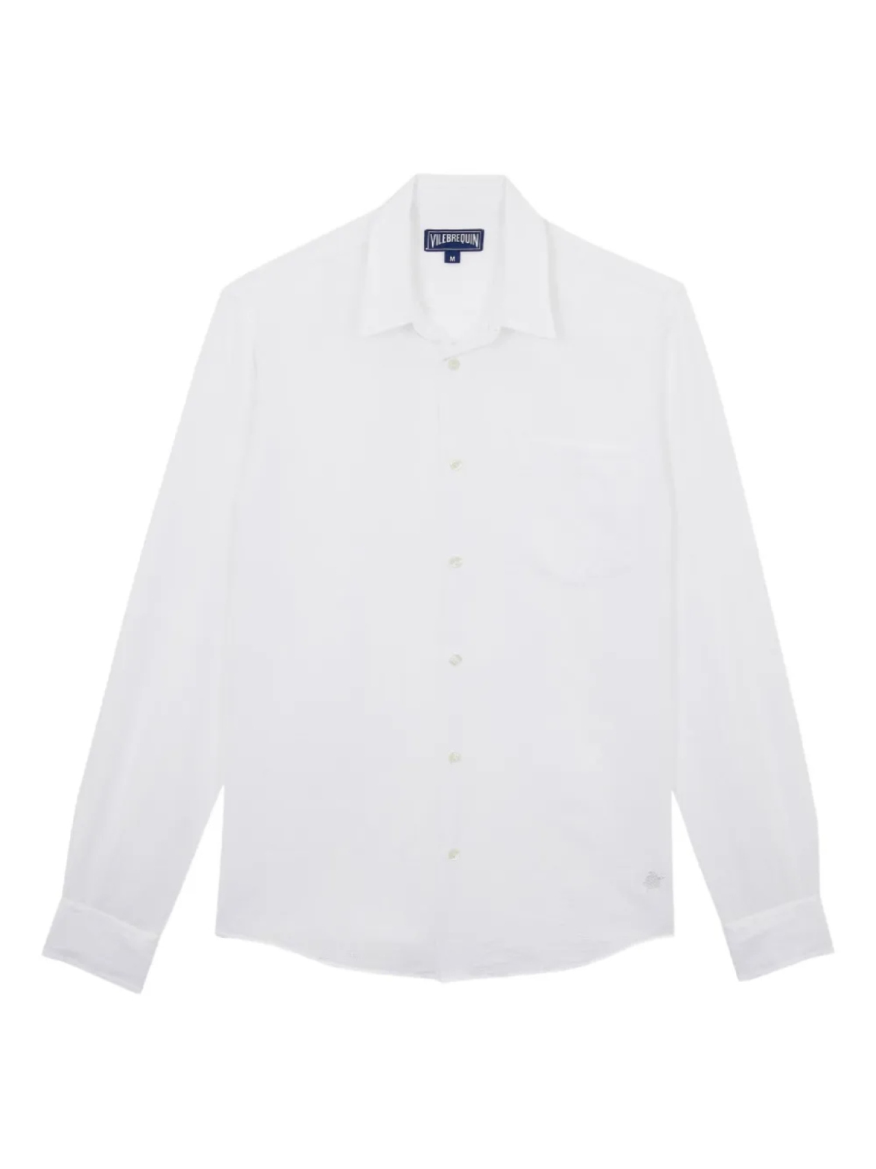 Рубашка Vilebrequin с накладным карманом, белый 
Рубашка Vilebrequin с накладным карманом, белый