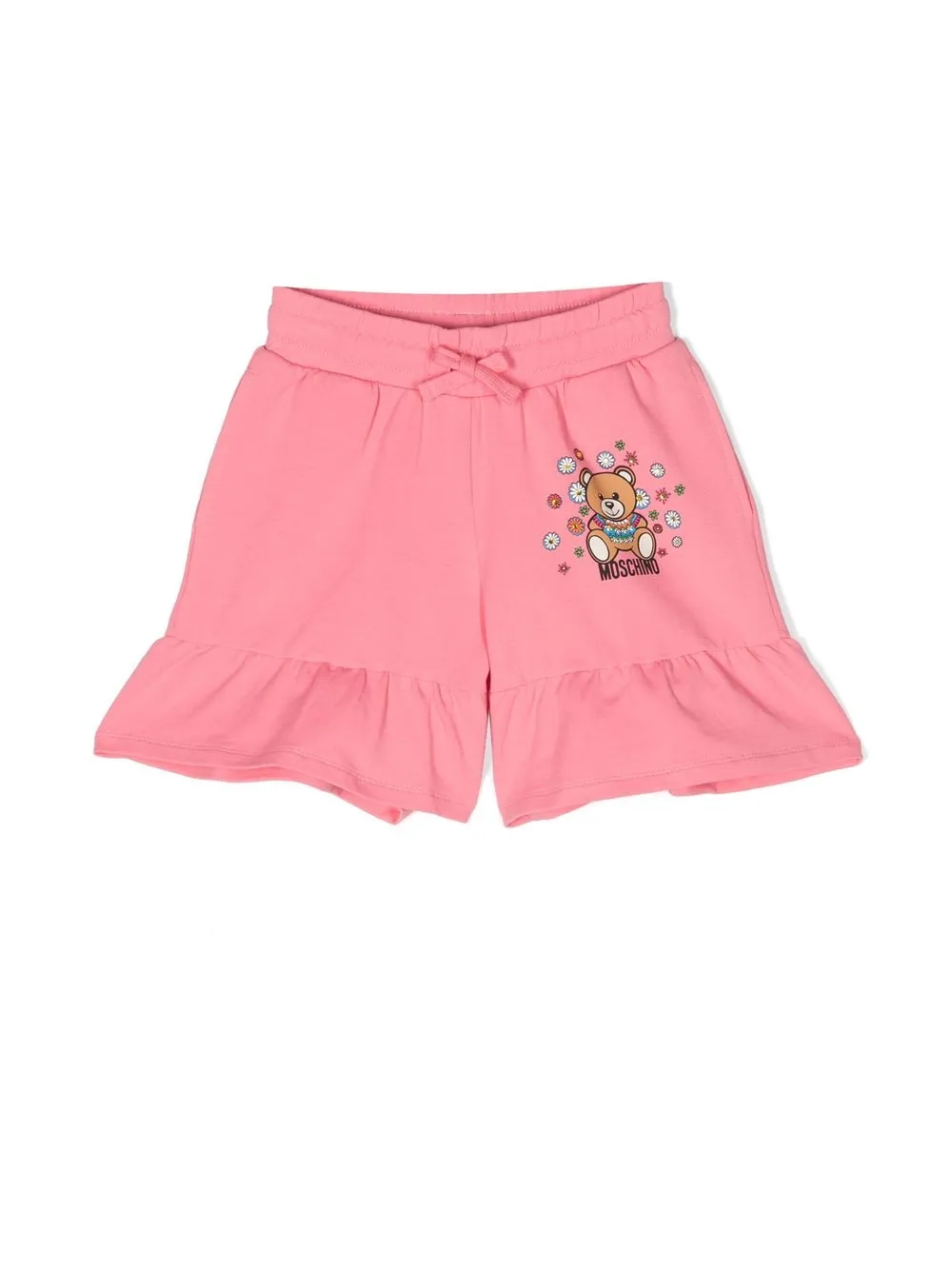 Шорты с оборками и принтом Moschino Kids, розовый
Шорты с оборками и принтом Moschino Kids, розовый