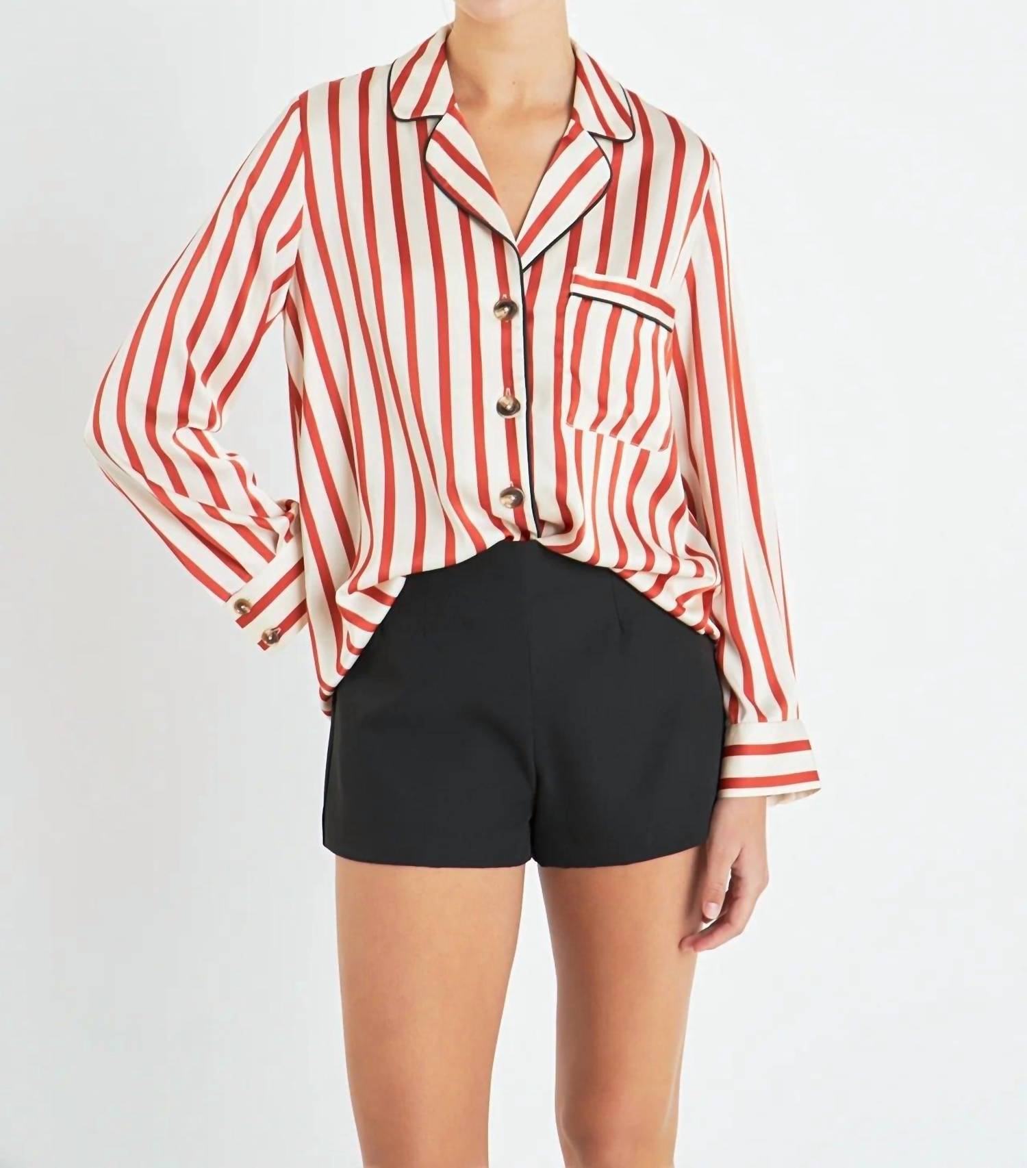 Рубашка на пуговицах в цвете крем / терракота English Factory, кремовый/оранжевыйовый
Рубашка на пуговицах в цвете крем / терракота English Factory, кремовый/оранжевыйовый