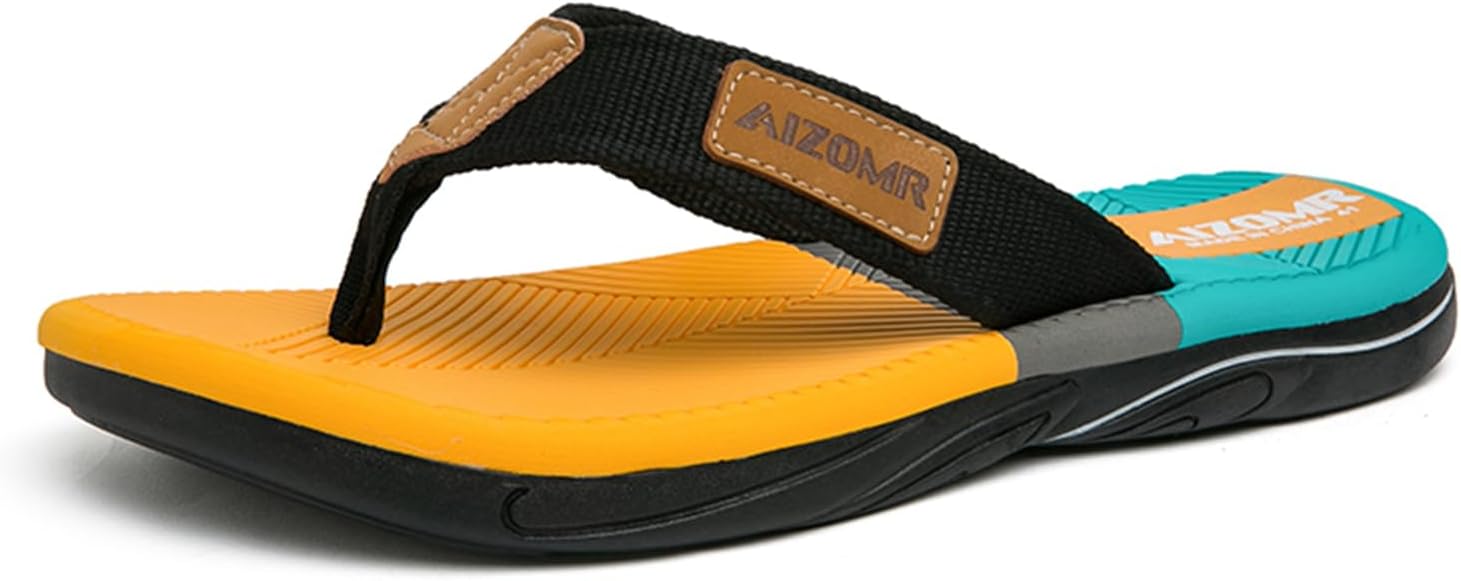 Мужские шлепанцы, модные сандалии-вьетнамки с поддержкой свода стопы, повседневные тапочки с Т-образным ремешком Abborora, желтый
Мужские шлепанцы, модные сандалии-вьетнамки с поддержкой свода стопы, повседневные тапочки с Т-образным ремешком Abborora, желтый