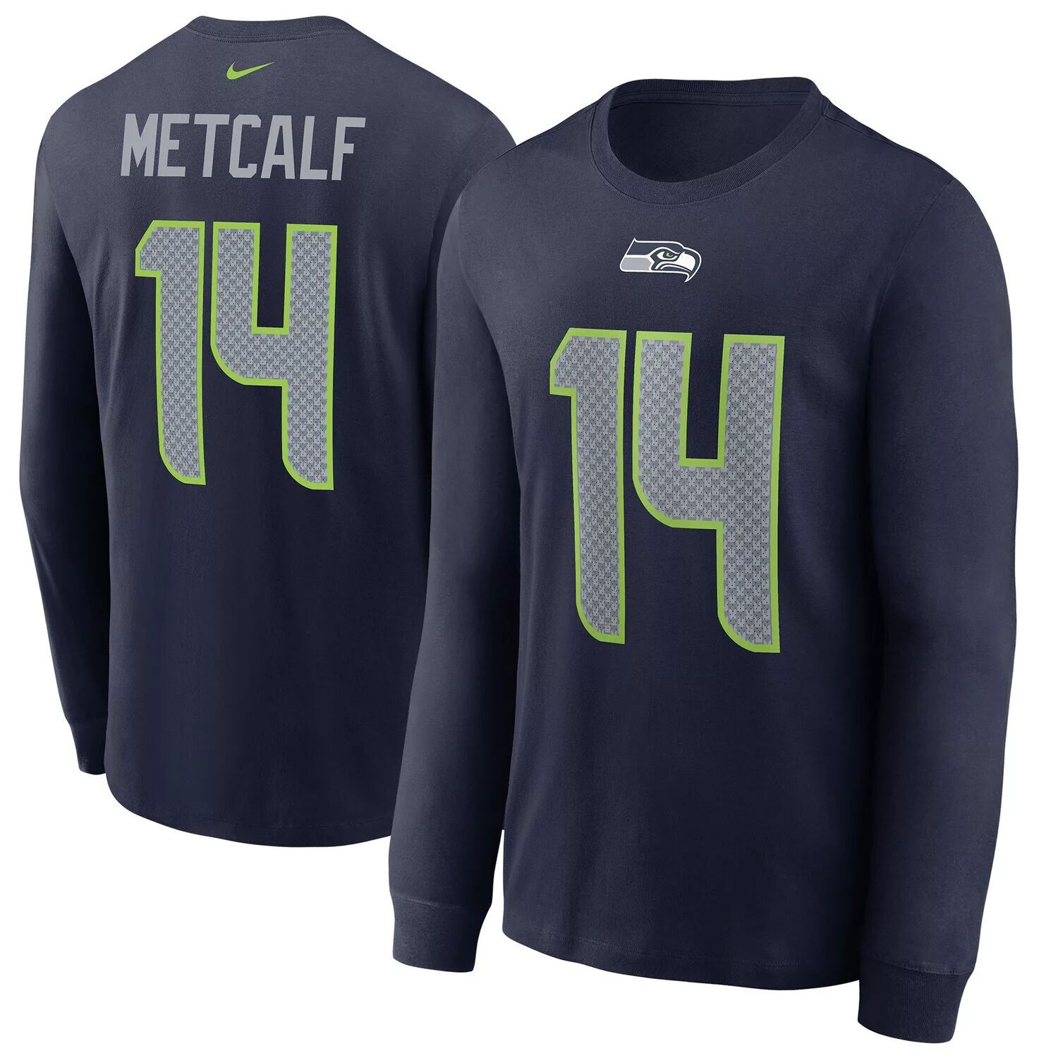 Мужская темно-синяя футболка DK Metcalf Seattle Seahawks с именем и номером игрока с длинными рукавами Nike, Синий, Мужская темно-синяя футболка DK Metcalf Seattle Seahawks с именем и номером игрока с длинными рукавами Nike
Мужская темно-синяя футболка DK Metcalf Seattle Seahawks с именем и номером игрока с длинными рукавами Nike, Синий, Мужская темно-синяя футболка DK Metcalf Seattle Seahawks с именем и номером игрока с длинными рукавами Nike