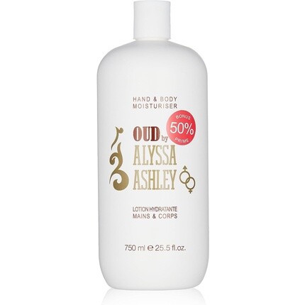 Уд Увлажняющий лосьон для тела 750мл, Alyssa Ashley
Уд Увлажняющий лосьон для тела 750мл, Alyssa Ashley