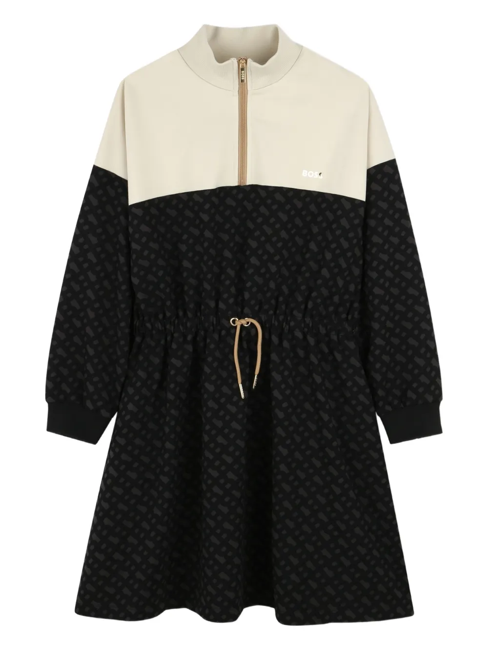 Платье с воротником на молнии и монограммой BOSS Kidswear, черный
Платье с воротником на молнии и монограммой BOSS Kidswear, черный