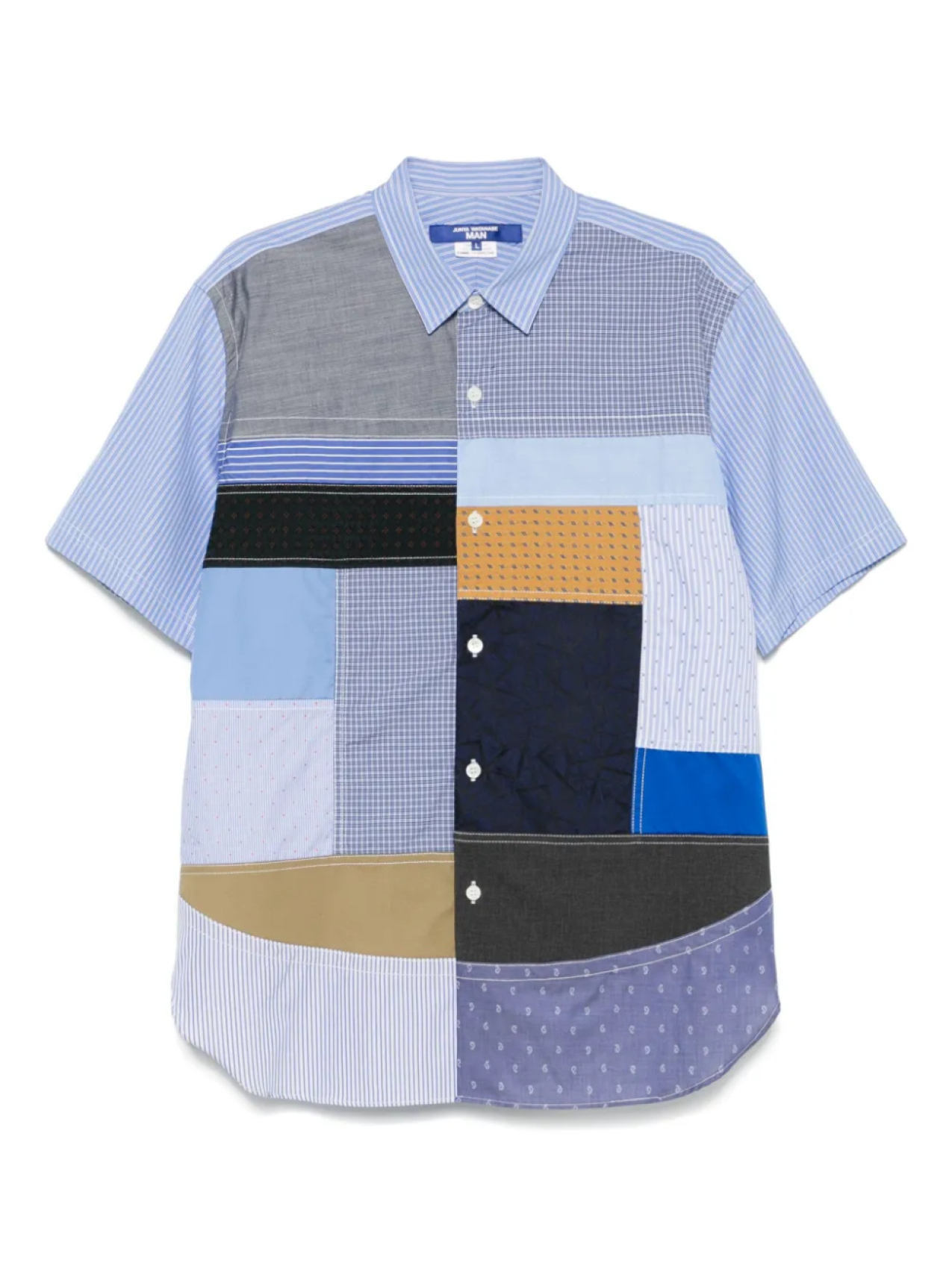 Рубашка в технике пэчворк Junya Watanabe MAN, синий
Рубашка в технике пэчворк Junya Watanabe MAN, синий