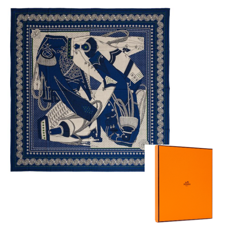 HERMES Шёлковый шарф Women's Blue
HERMES Шёлковый шарф Women's Blue