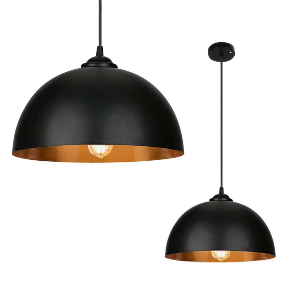Комплект подвесных светильников Yakimz из 2 шт. - LED/Ø30см/E27, железо, черно-золотой - потолочный светильник, подвесной светильник, подвесной светильник, индустриальный/винтажный дизайн для столовой, черный
Комплект подвесных светильников Yakimz из 2 шт. - LED/Ø30см/E27, железо, черно-золотой - потолочный светильник, подвесной светильник, подвесной светильник, индустриальный/винтажный дизайн для столовой, черный