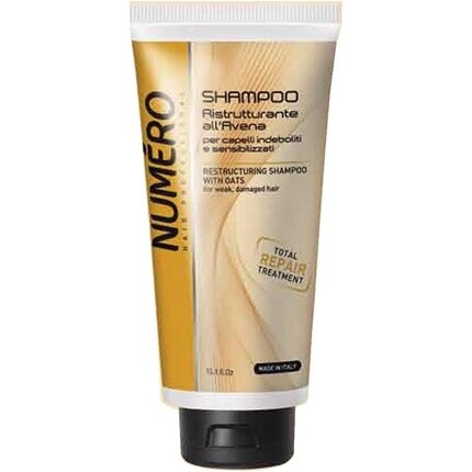 Number Реструктурирующий шампунь с овсянкой, 300 мл, Brelil
Number Реструктурирующий шампунь с овсянкой, 300 мл, Brelil