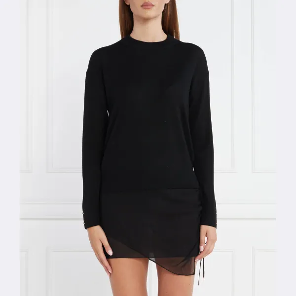 Шерстяной свитер обычного кроя Patrizia Pepe, черный
Шерстяной свитер обычного кроя Patrizia Pepe, черный