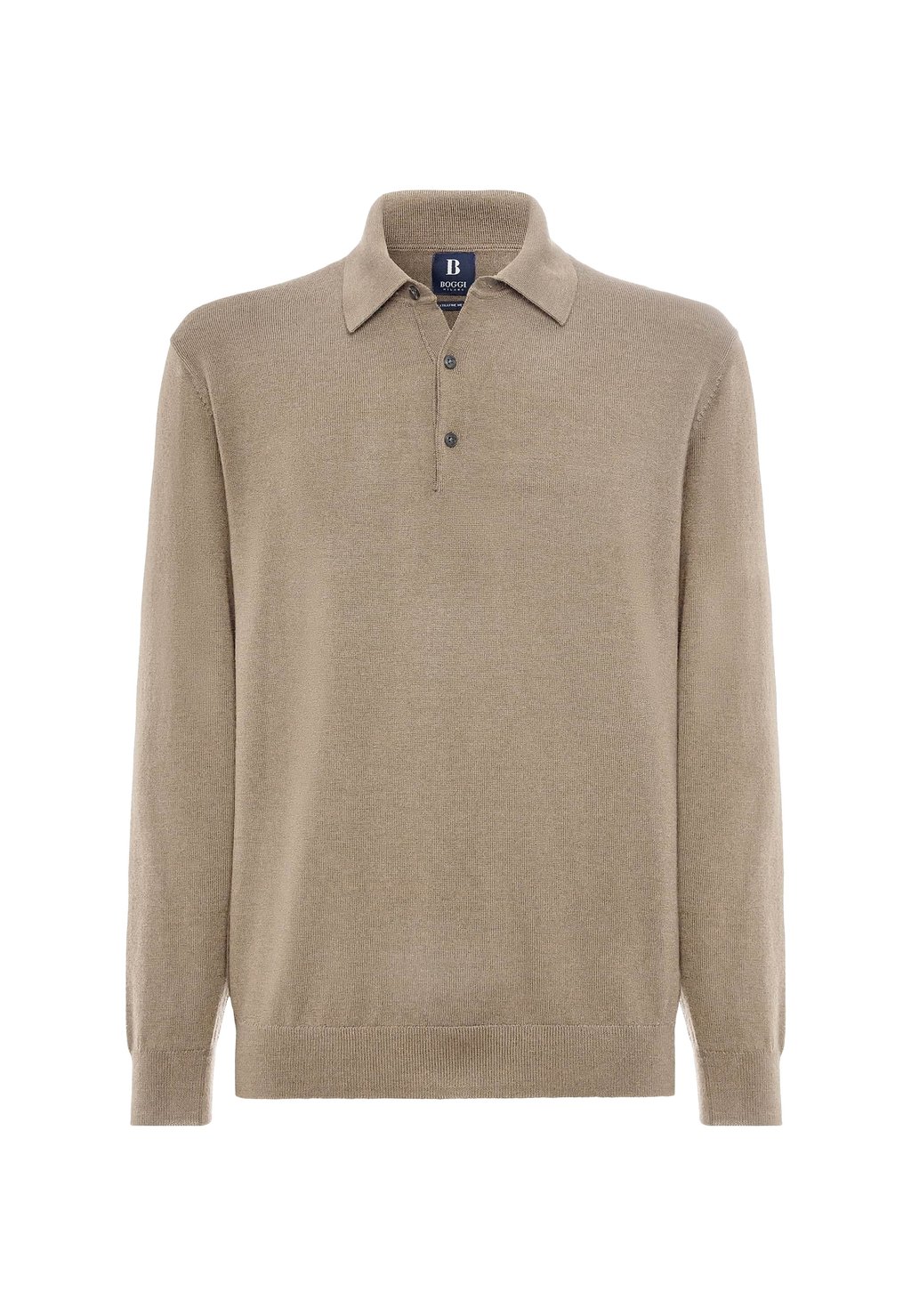 Топ с длинными рукавами Boggi Milano, серо-коричневый 
Топ с длинными рукавами Boggi Milano, серо-коричневый