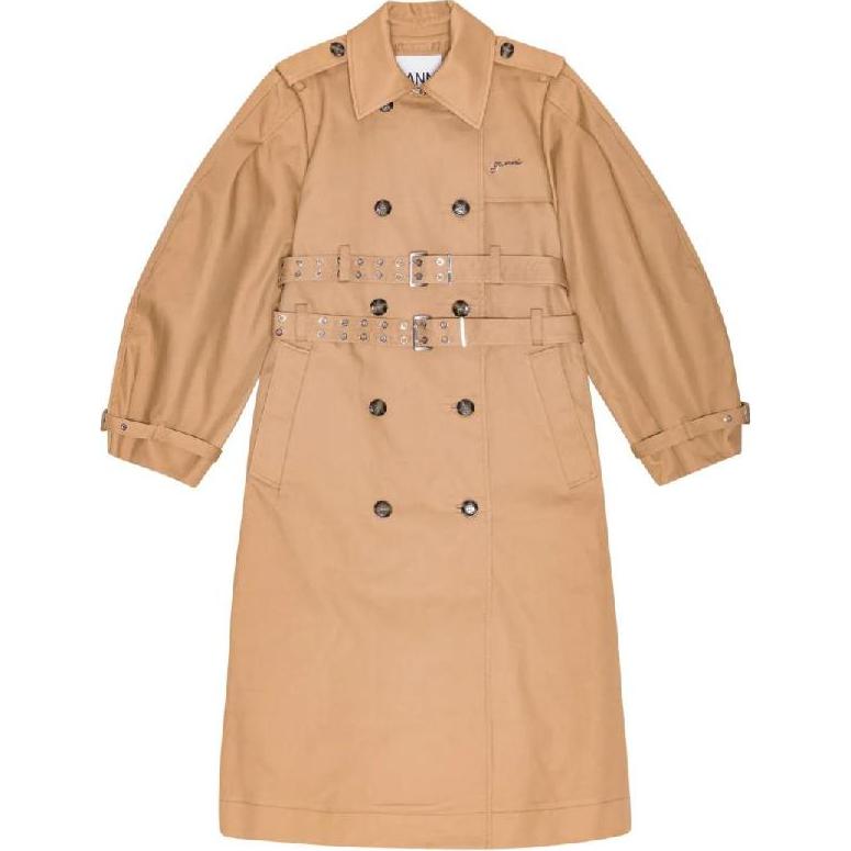 GANNI Тренч с поясом, Beige
GANNI Тренч с поясом, Beige