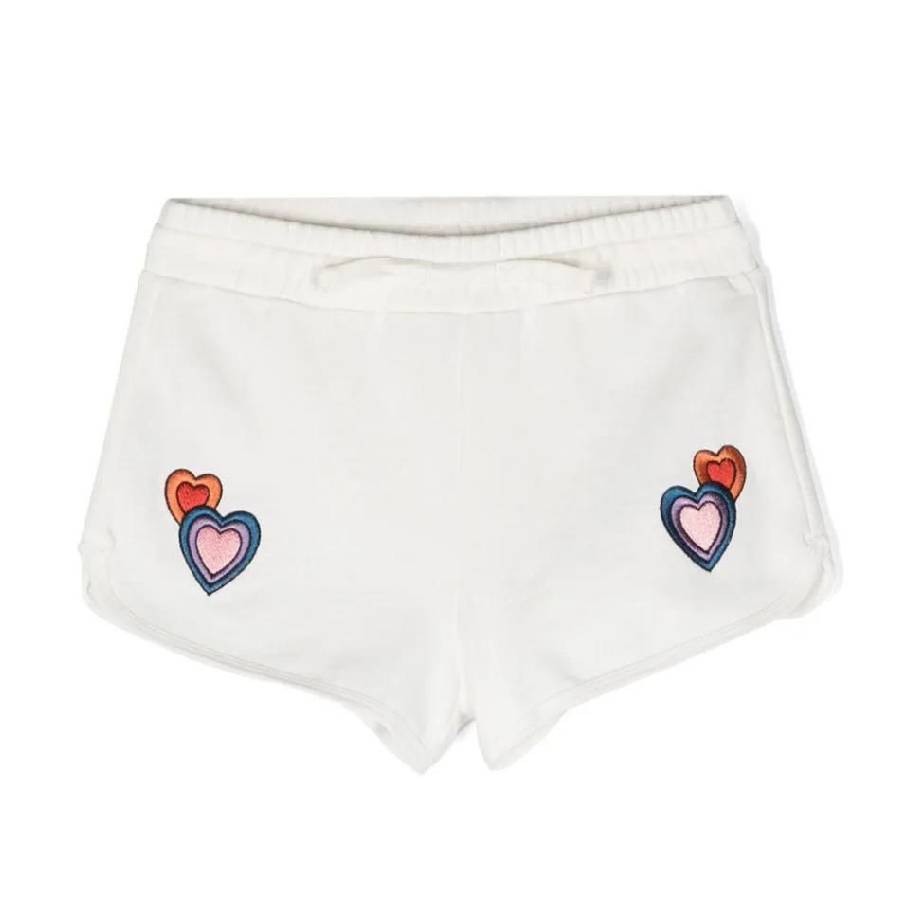 Stella McCartney Девичьи шорты с вышивкой сердцем на шнурке, слоновая кость
Stella McCartney Девичьи шорты с вышивкой сердцем на шнурке, слоновая кость