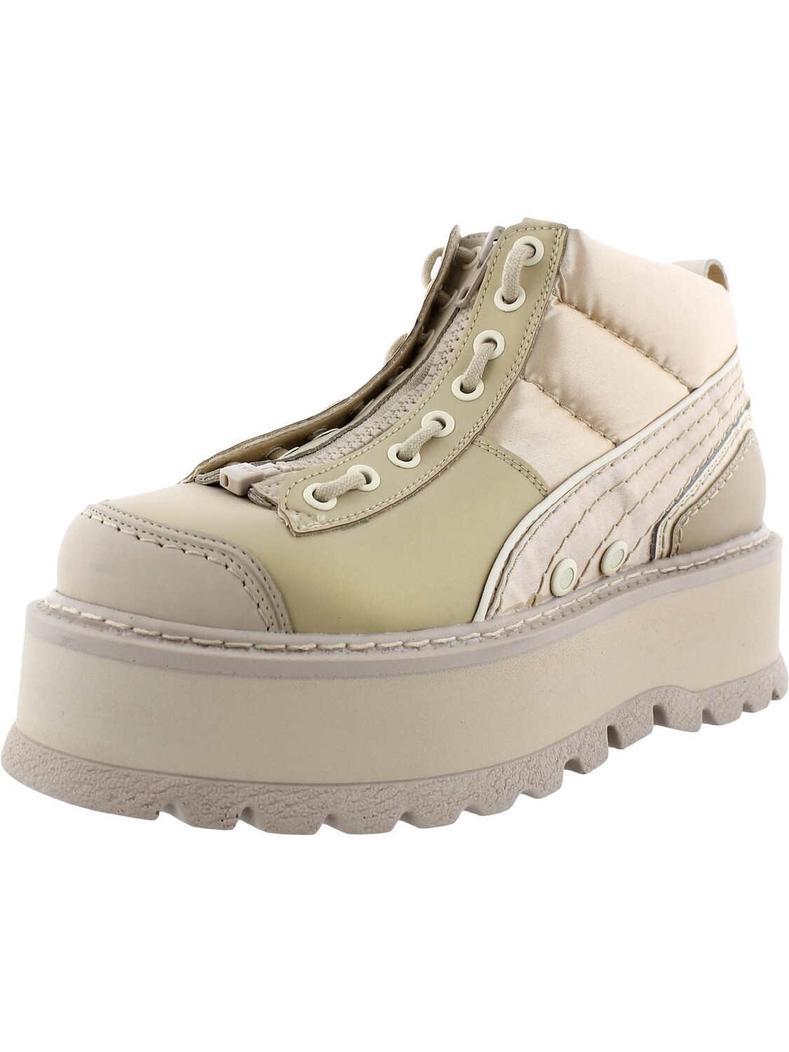 Женские кроссовки на плоской подошве с застежкой-молнией Snow Shooties Fenty Puma by Rihanna, цвет Semolina-Smoke-Smoke
Женские кроссовки на плоской подошве с застежкой-молнией Snow Shooties Fenty Puma by Rihanna, цвет Semolina-Smoke-Smoke
