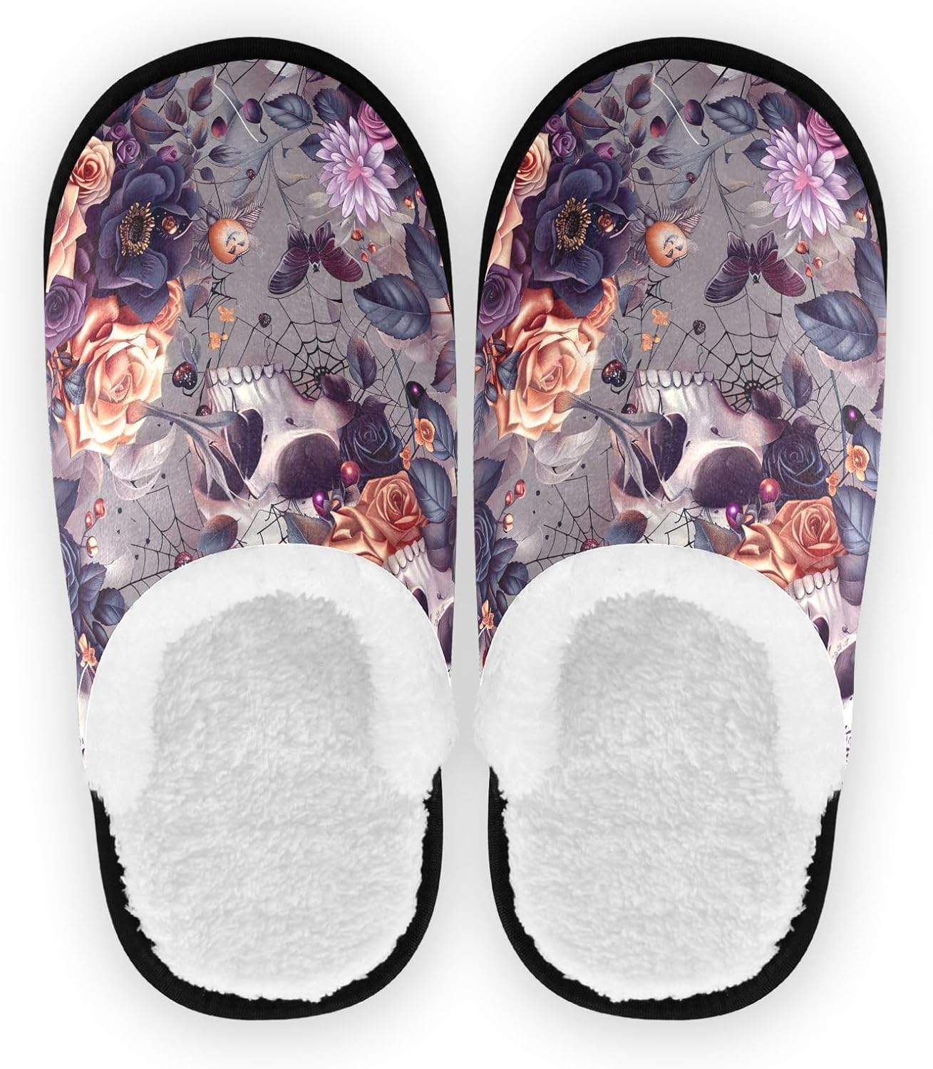 Домашние тапочки UMIRIKO с цветочным и черепным узором для Хэллоуина, для женщин и мужчин, моющиеся, с противоскользящей подошвой, с сумкой для хранения, для путешествий и СПА 20858025, Floral Skull
Домашние тапочки UMIRIKO с цветочным и черепным узором для Хэллоуина, для женщин и мужчин, моющиеся, с противоскользящей подошвой, с сумкой для хранения, для путешествий и СПА 20858025, Floral Skull