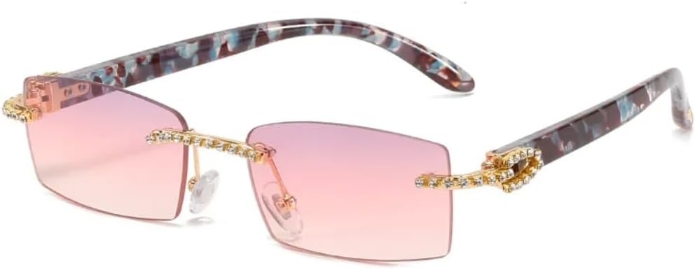 Женские солнцезащитные очки без оправы с бриллиантами, роскошные солнцезащитные очки в винтажном стиле, маленькая оправа, мужские панк-очки, защита от УФ-излучения UV400 VVTWSSW, Purple
Женские солнцезащитные очки без оправы с бриллиантами, роскошные солнцезащитные очки в винтажном стиле, маленькая оправа, мужские панк-очки, защита от УФ-излучения UV400 VVTWSSW, Purple