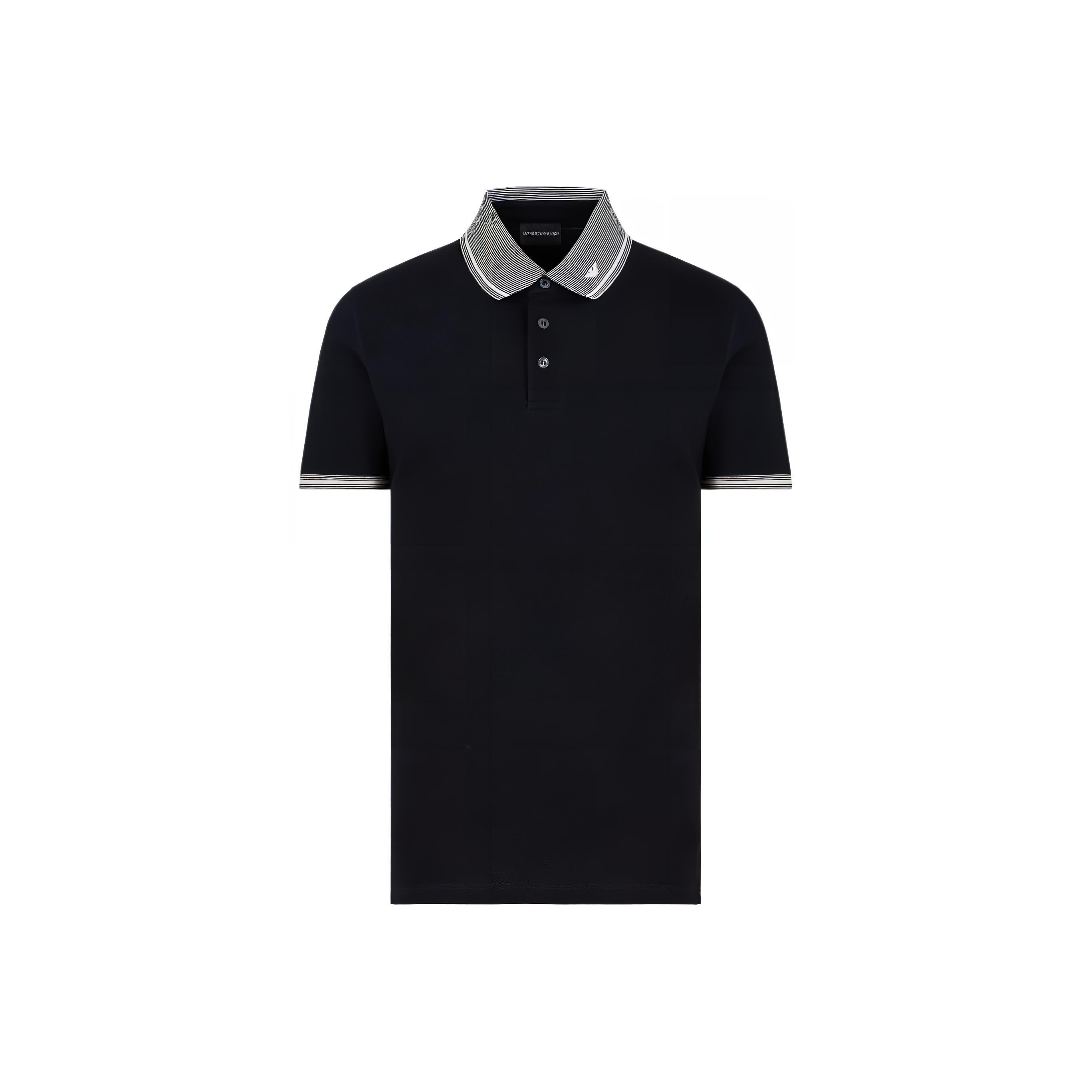 Пике-поло с рельефным воротником EMPORIO ARMANI, синий
Пике-поло с рельефным воротником EMPORIO ARMANI, синий