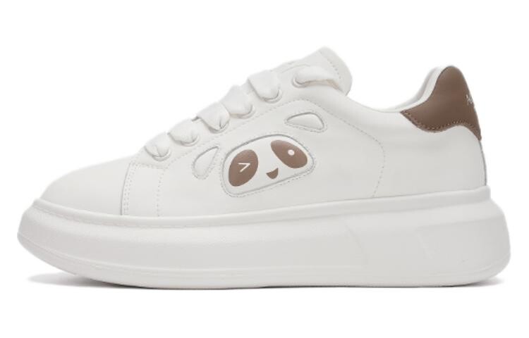 Кеды, скейтборд обувь женская низкая белый/коричневый Aokang
Кеды, скейтборд обувь женская низкая белый/коричневый Aokang