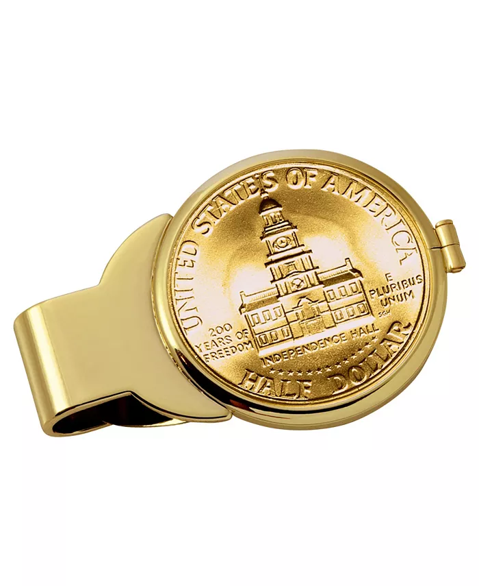 Мужская позолоченная зажим для денег с монетой JFK Bicentennial Half Dollar American Coin Treasures
Мужская позолоченная зажим для денег с монетой JFK Bicentennial Half Dollar American Coin Treasures