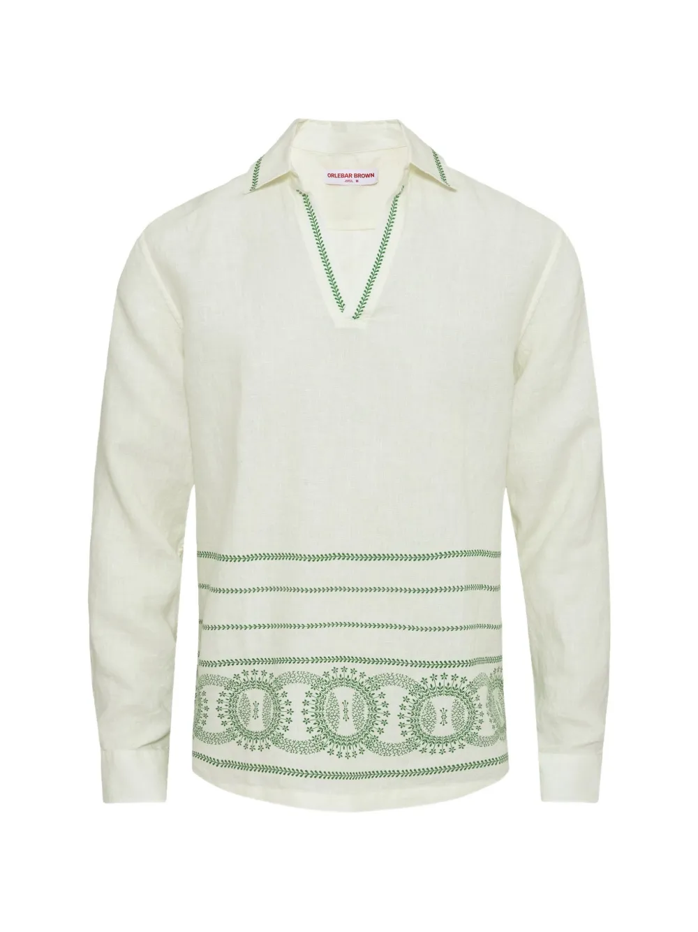 Футболка с длинными рукавами и V-образным вырезом Ridley Orlebar Brown, белый
Футболка с длинными рукавами и V-образным вырезом Ridley Orlebar Brown, белый