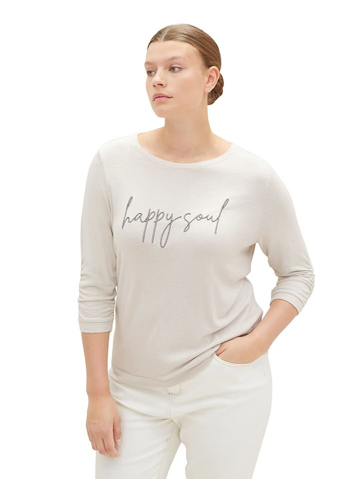 Лонгслив Tom Tailor, светло-серый
Лонгслив Tom Tailor, светло-серый