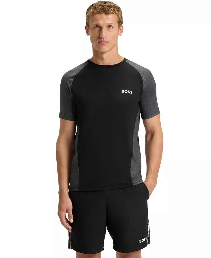 Мужская футболка Slim-Fit из сетчатого джерси Hugo Boss, черный
Мужская футболка Slim-Fit из сетчатого джерси Hugo Boss, черный
