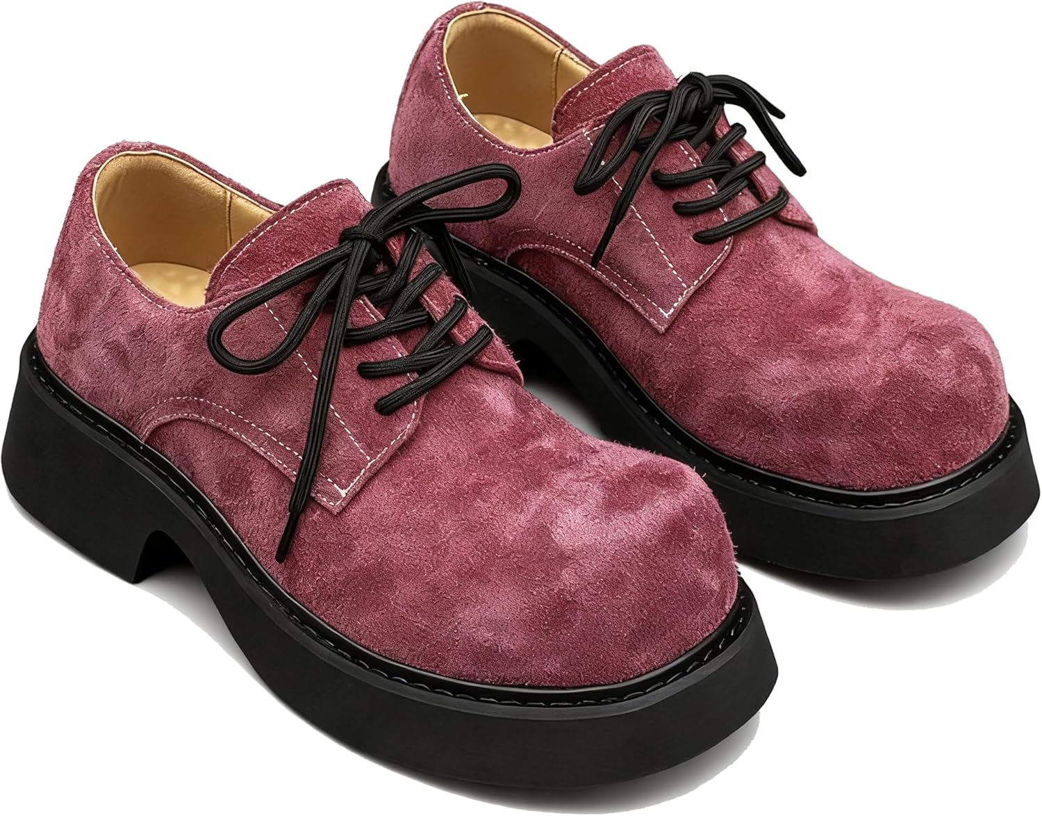 Мужские замшевые массивные оксфорды на платформе, модные шнурованные с круглым носком, деловые повседневные комфортные классические туфли Tznbgge, красный
Мужские замшевые массивные оксфорды на платформе, модные шнурованные с круглым носком, деловые повседневные комфортные классические туфли Tznbgge, красный