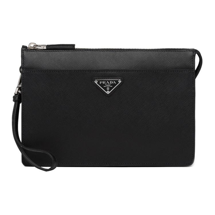 PRADA Кожаный клатч Saffiano мужской черный
PRADA Кожаный клатч Saffiano мужской черный