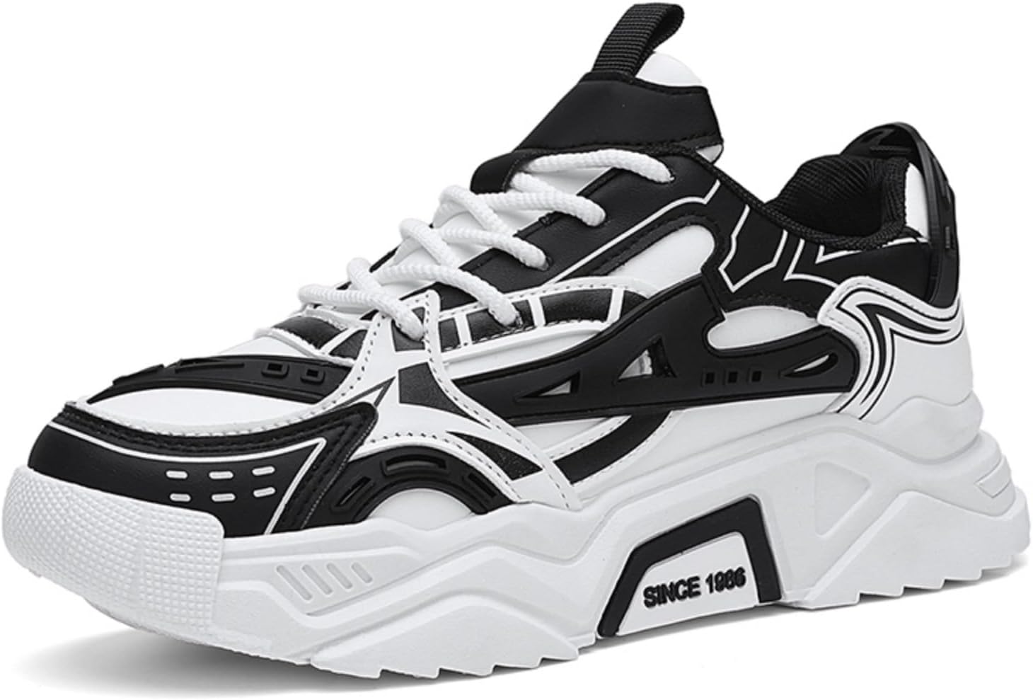 Мужские модные спортивные кроссовки с толстой подошвой, повседневные дышащие сетчатые спортивные кроссовки, кроссовки для фитнеса и тенниса, с толстой подошвой для увеличения роста, обувь для ходьбы Aokisx, белый/черный
Мужские модные спортивные кроссовки с толстой подошвой, повседневные дышащие сетчатые спортивные кроссовки, кроссовки для фитнеса и тенниса, с толстой подошвой для увеличения роста, обувь для ходьбы Aokisx, белый/черный
