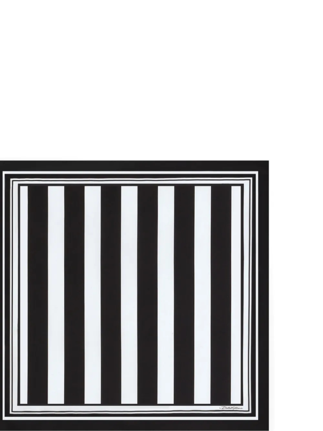 Полосатый шарф Dolce & Gabbana, черный
Полосатый шарф Dolce & Gabbana, черный