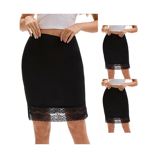 3 упаковки женских полукомбинаций с кружевной отделкой, антистатик, длина до колена Inspire Chic, Black
3 упаковки женских полукомбинаций с кружевной отделкой, антистатик, длина до колена Inspire Chic, Black