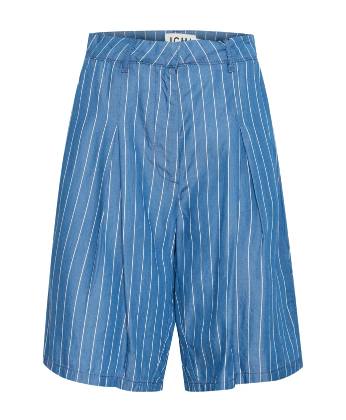 Широкие шорты в синюю полоску Ichi, синий
Широкие шорты в синюю полоску Ichi, синий