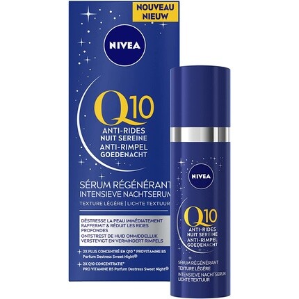 Q10 Интенсивная ночная сыворотка против морщин Good Night 30 мл, Nivea
Q10 Интенсивная ночная сыворотка против морщин Good Night 30 мл, Nivea