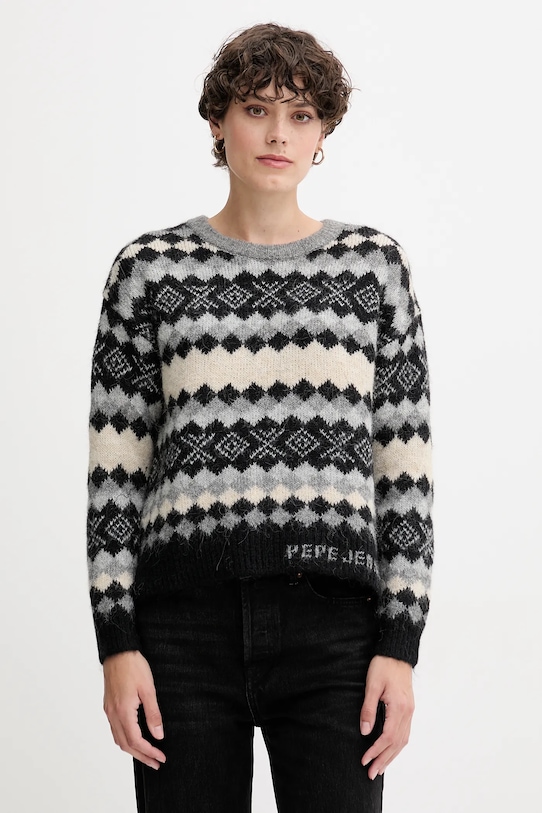 Свитер из смесовой шерсти Pepe Jeans, серый
Свитер из смесовой шерсти Pepe Jeans, серый