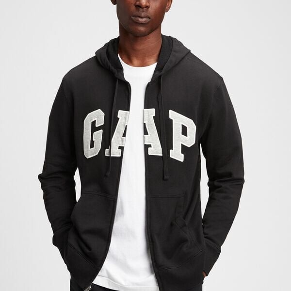 Толстовка с капюшоном из французского трикотажа с застежкой-молнией Gap, черный
Толстовка с капюшоном из французского трикотажа с застежкой-молнией Gap, черный