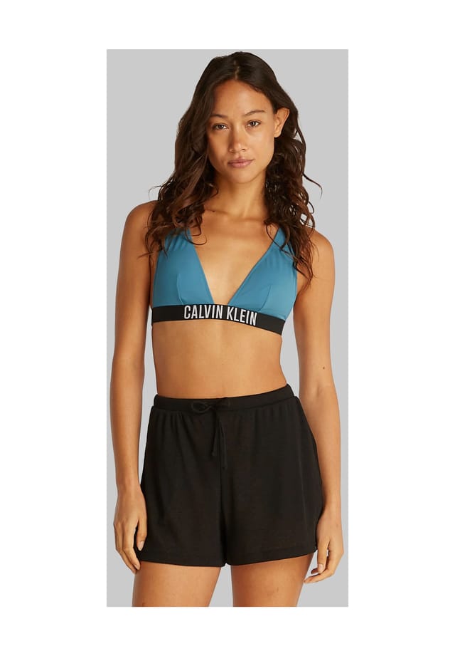 Верх бикини с логотипом на талии Calvin Klein, синий
Верх бикини с логотипом на талии Calvin Klein, синий