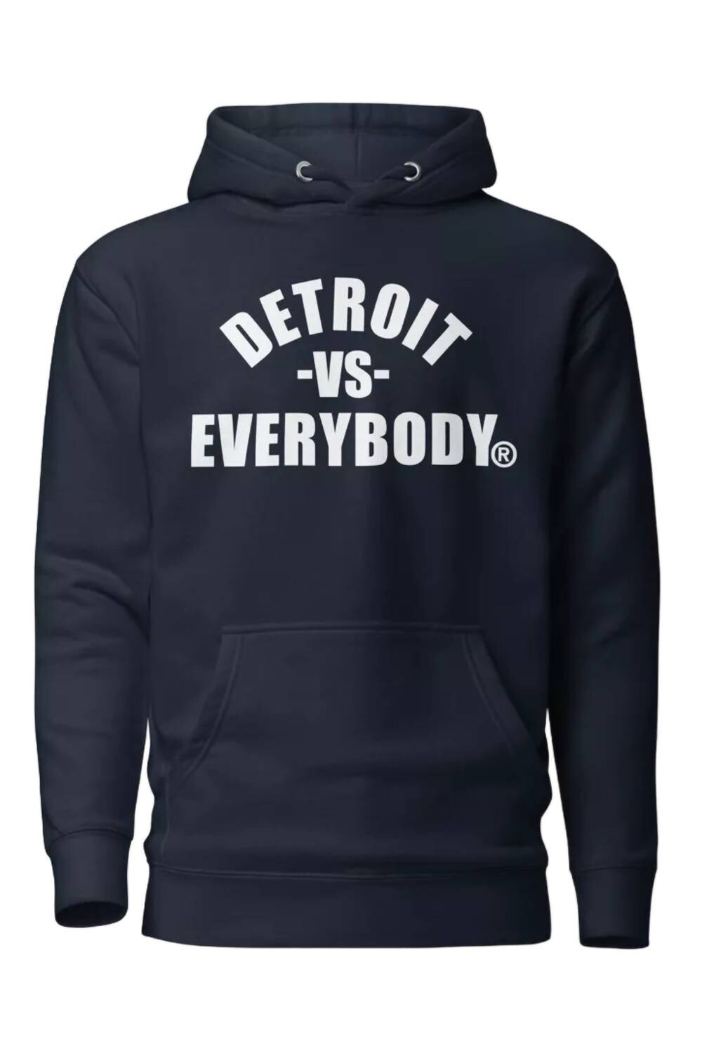Синий свитшот с худи унисекс Detroit VS EVERYBODY, синий
Синий свитшот с худи унисекс Detroit VS EVERYBODY, синий